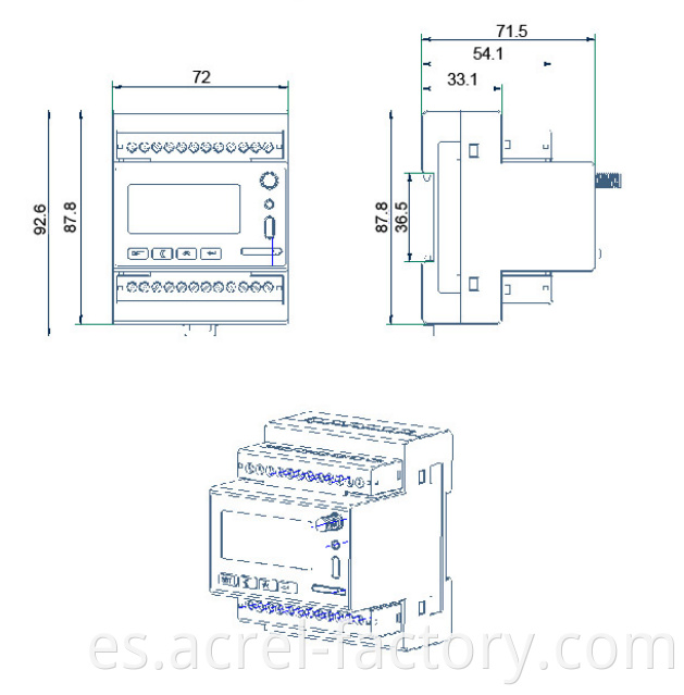 prepaid electricity meter with alarm function